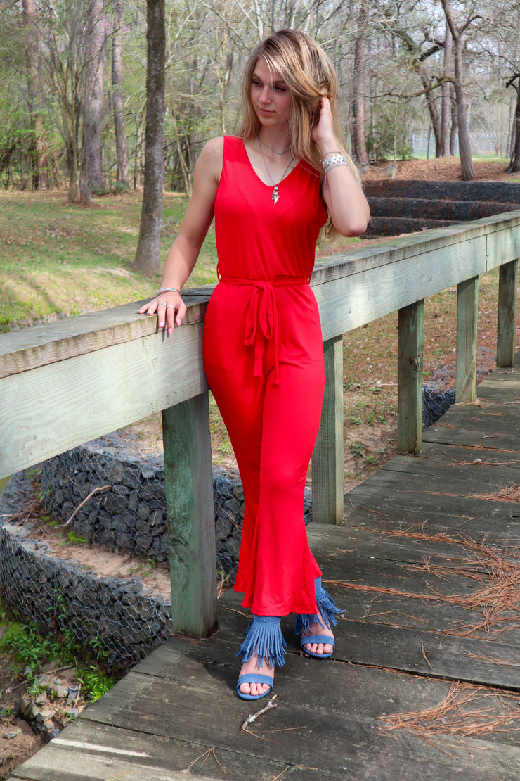 Jewel Flare Jumpsuit