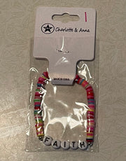 FAITH multicolored beaded bracelet