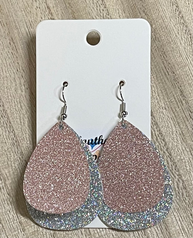 All Glitz Leather Earrings