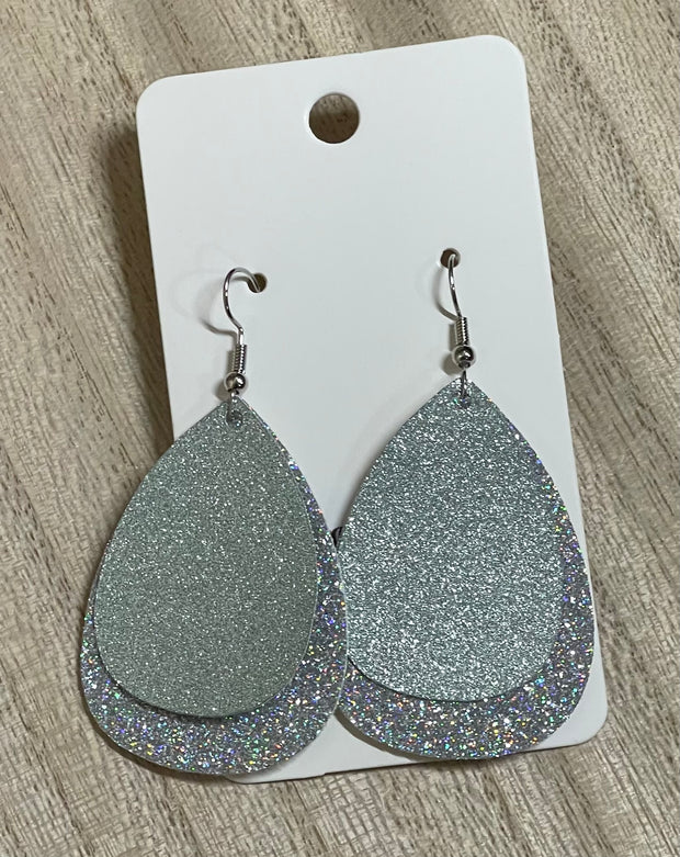 All Glitz Leather Earrings