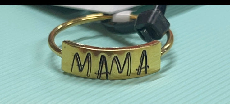 Mama Plate Ring