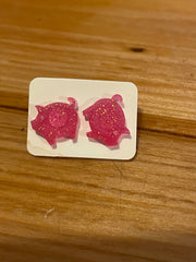 Glitter Pig Studs