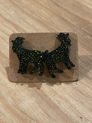 Glitter Goat Studs