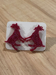 Glitter Goat Studs