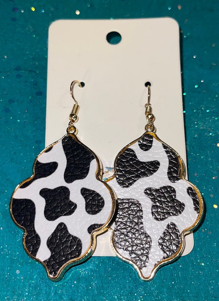Cow Charm Earrings